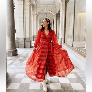 Anthropologie Pleated Dress